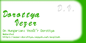 dorottya vezer business card